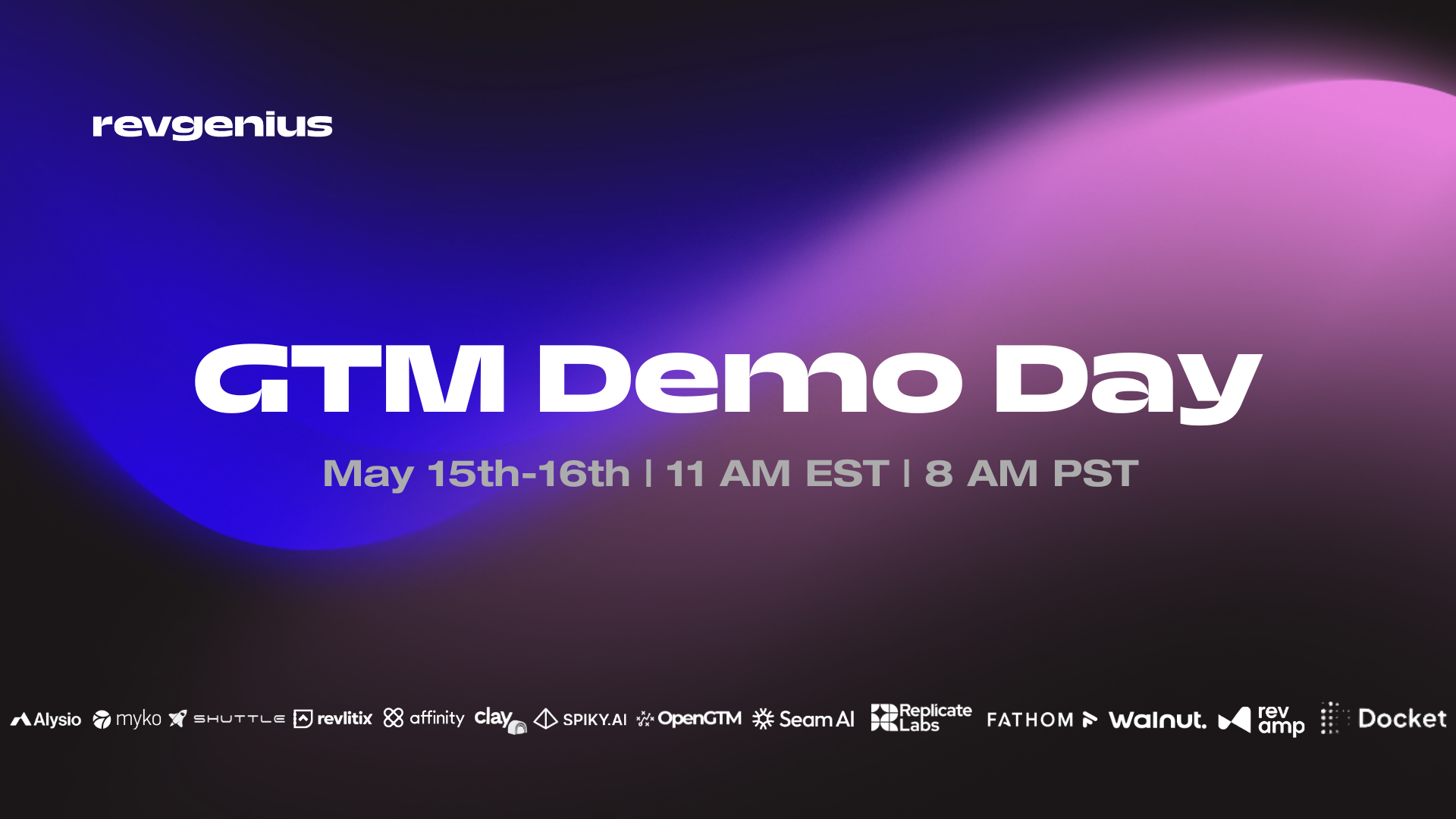 GTM Demo days final banner